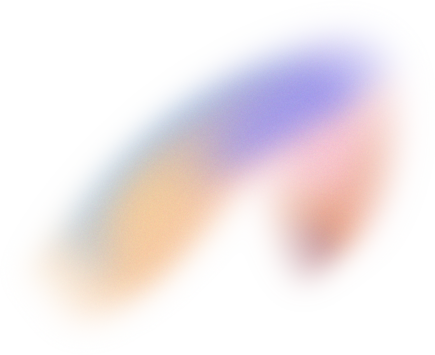 Glowy Gradient Abstract Brush Stroke Blob